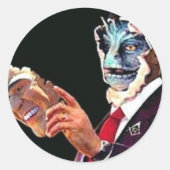 reptilisch runder aufkleber (Vorderseite)