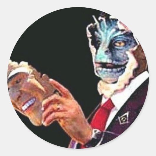 reptilisch runder aufkleber (Vorderseite)