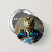 Reptiloiden regieren die Welt Button (Vorne & Hinten)