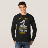 Reptilschlange mein Haustier kann deine essen T-Shirt (Vorne ganz)