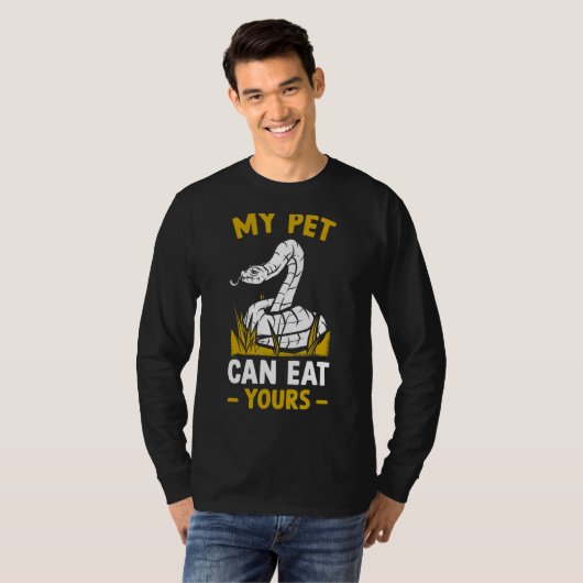Reptilschlange mein Haustier kann deine essen T-Shirt (Vorne ganz)