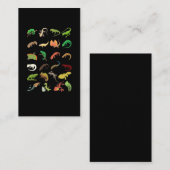 Reptiltypen Niedlich Gecko Lizard Visitenkarte (Vorne/Hinten)