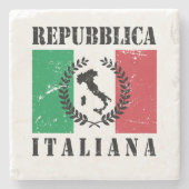 Repubblica Italiana Steinuntersetzer (Vorderseite)