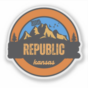 Republic, Kansas Aufkleber
