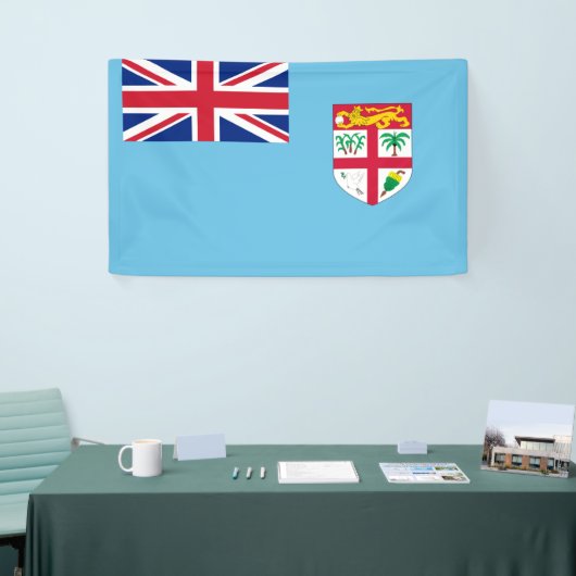 Republic of Fiji flag Banner (Messeveranstaltung)