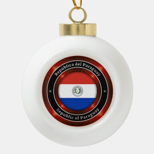 Republic of Paraguay Keramik Kugel-Ornament (Vorderseite)