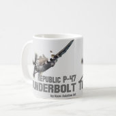 Republic P-47 Thunderbolt サンダーボルト Kaffeetasse (Vorderseite Links)