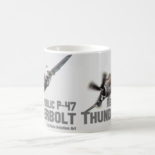 Republic P-47 Thunderbolt サンダーボルト Kaffeetasse (Mittel)
