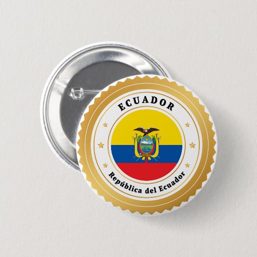 República del Ecuador Button (Vorne & Hinten)