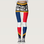 República Dominicana Flag Leggings (Vorderseite)