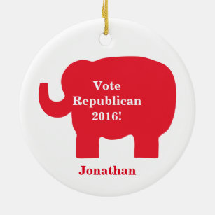 Republican 2016 Name Personalisiert Red Keramikornament