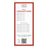 Republican 2026 Political Campaign Canvassing Tool Werbekarte (Hinten)