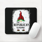 Republican Gnome Buffalo Plaid Matching Family Xma Mousepad (Mit Mouse)