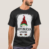 Republican Gnome Buffalo Plaid Matching Family Xma T-Shirt (Vorderseite)