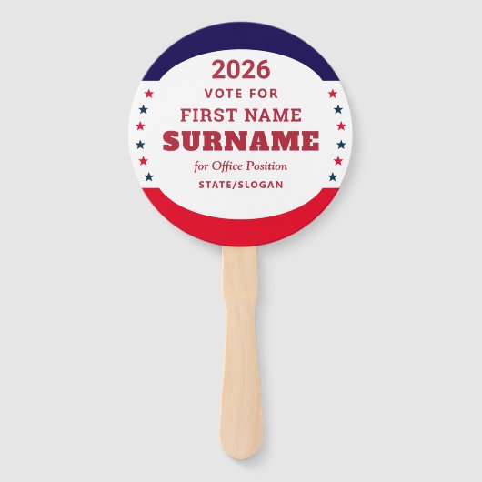 Republican Party Campaign Personalized QR & Date Fächer (Vorderseite)