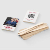 Republican Party Campaign Personalized QR & Photo Fächer (Non-assembled)