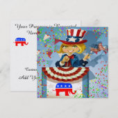 Republican Patriotic Invitation - srf Einladung (Vorne/Hinten)