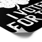 Republican St Patricks Day Shirt Kiss Me I Voting Poster (Ecke)