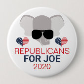 Republicans for Joe 2020 Elephant Button (Vorderseite)