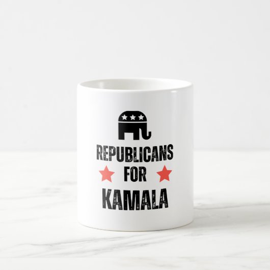 Republicans for Kamala Harris 2024 Kaffeetasse (Mittel)