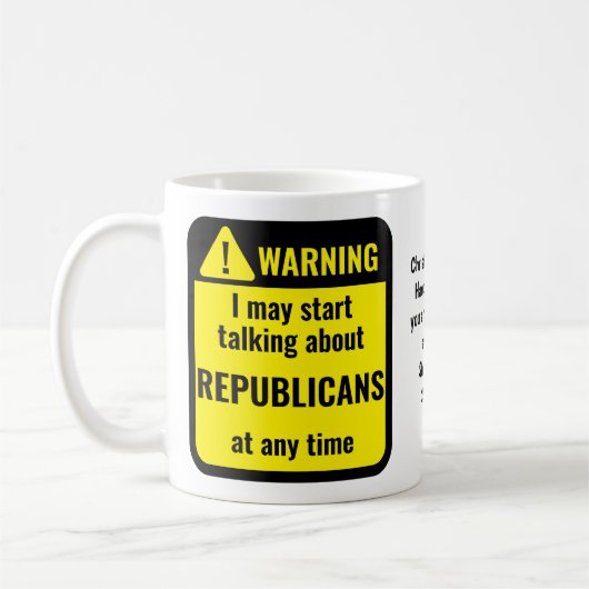 Republicans Funny Personalized Kaffeetasse (Links)