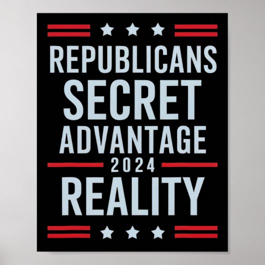 Republicans Secret Advantage Reality 2025  Poster (Vorne)