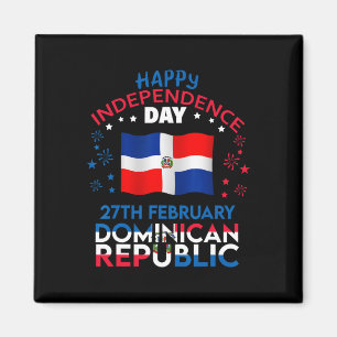 Republik 180. Unabhängigkeitstag Dominikanische Fl Magnet