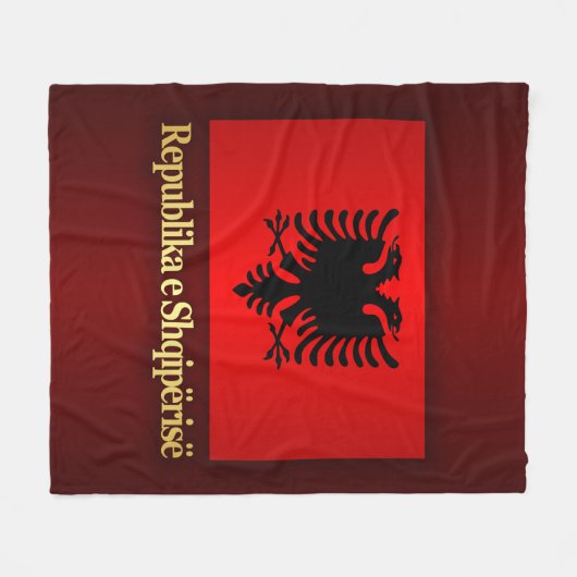 Republik Albanien Fleecedecke (Vorderseite (Horizontal))