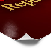 Republik Albanien Poster (Ecke)