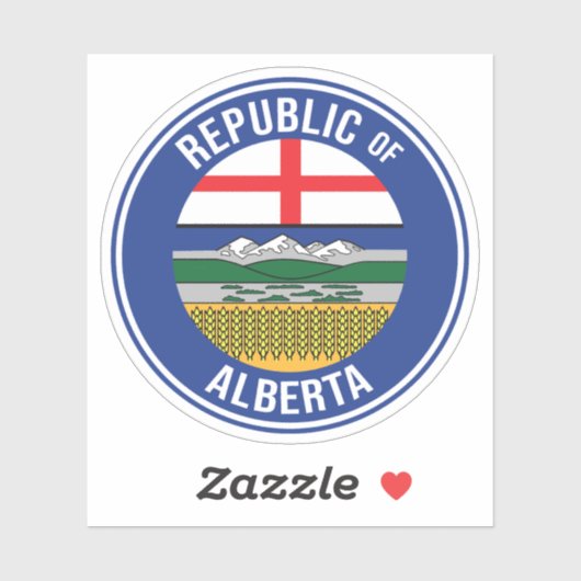 Republik Alberta WEXIT Aufkleber (Blatt)