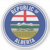 Republik Alberta WEXIT Aufkleber (Vorderseite)