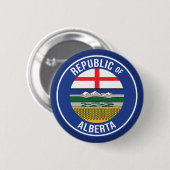 Republik Alberta WEXIT Button (Vorne & Hinten)