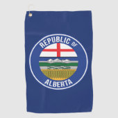 Republik Alberta WEXIT Golfhandtuch (Vorderseite)