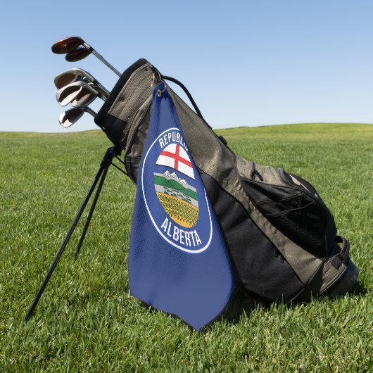 Republik Alberta WEXIT Golfhandtuch (Gras)