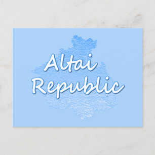 Republik Altai Feiertagspostkarte