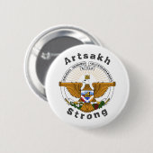 Republik Artsakh Strong Button (Vorne & Hinten)