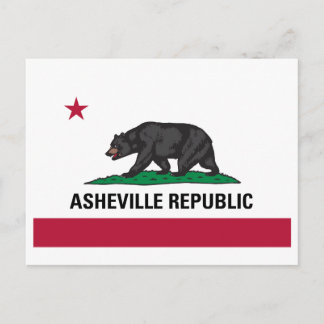 Republik Asheville Postkarte