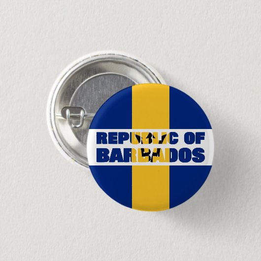 Republik Barbados Button (Vorne & Hinten)