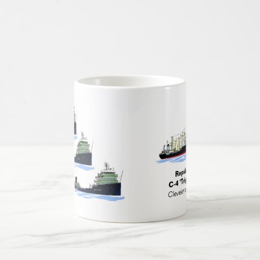 Republik C4 Umrechnungen Cleveland-Cliffs Kaffeetasse (Mittel)