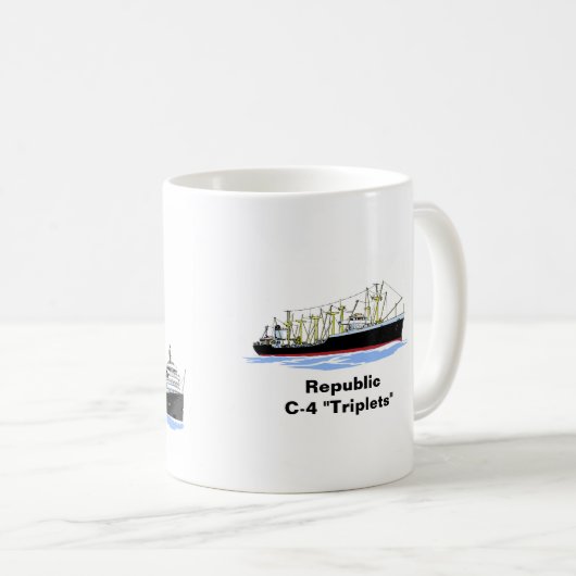 Republik C-4 Triplets Kaffeetasse (VorderseiteRechts)