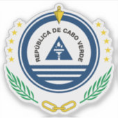 Republik Cabo Verde (Kap Verde) Aufkleber (Vorderseite)
