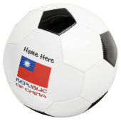 Republik China Taiwan Flaggenstaat Personalisiert Fußball (Dreiviertel)