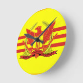 Republik der Südvietnam-Streitkraft-Flagge Runde Wanduhr (Winkel)
