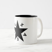 Republik der Texas-Kaffee-Tasse Zweifarbige Tasse (VorderseiteRechts)