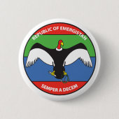 Republik des Emergistan Logoknopfes Button (Vorderseite)