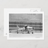 Republik F-84F auf dem Ramp am Moffett Field Postkarte (Vorne/Hinten)