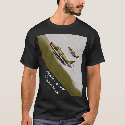 Republik F-84F Thunderstreak T-Shirt (Vorderseite)