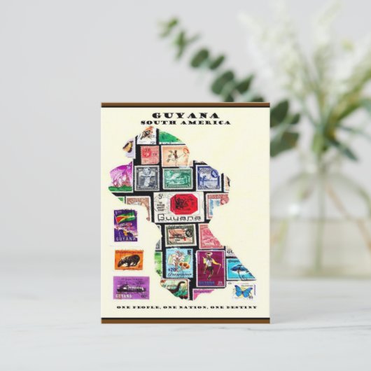 Republik GUYANA Postkarte (Stehend Vorderseite)