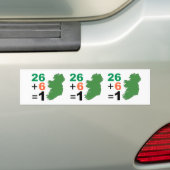 Republik Irland 26+Autoaufkleber 6=1 Autoaufkleber (Auf Auto)