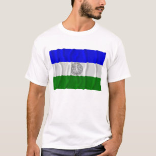 Republik Jämtland wellenartig bewegender Flagge T-Shirt